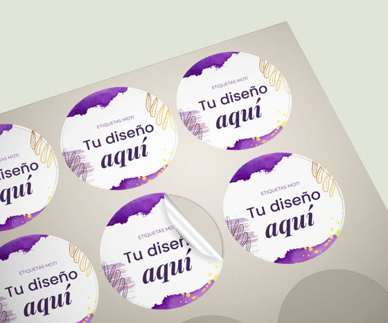 Etiquetas Circulares en Planilla Personaliza tus Productos