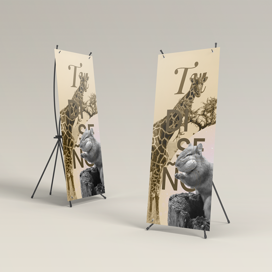 Banner Araña 80x180 cm | Publicidad Versátil y Elegante